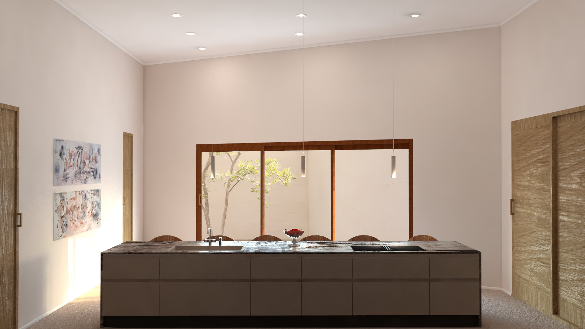 Cocina trasera