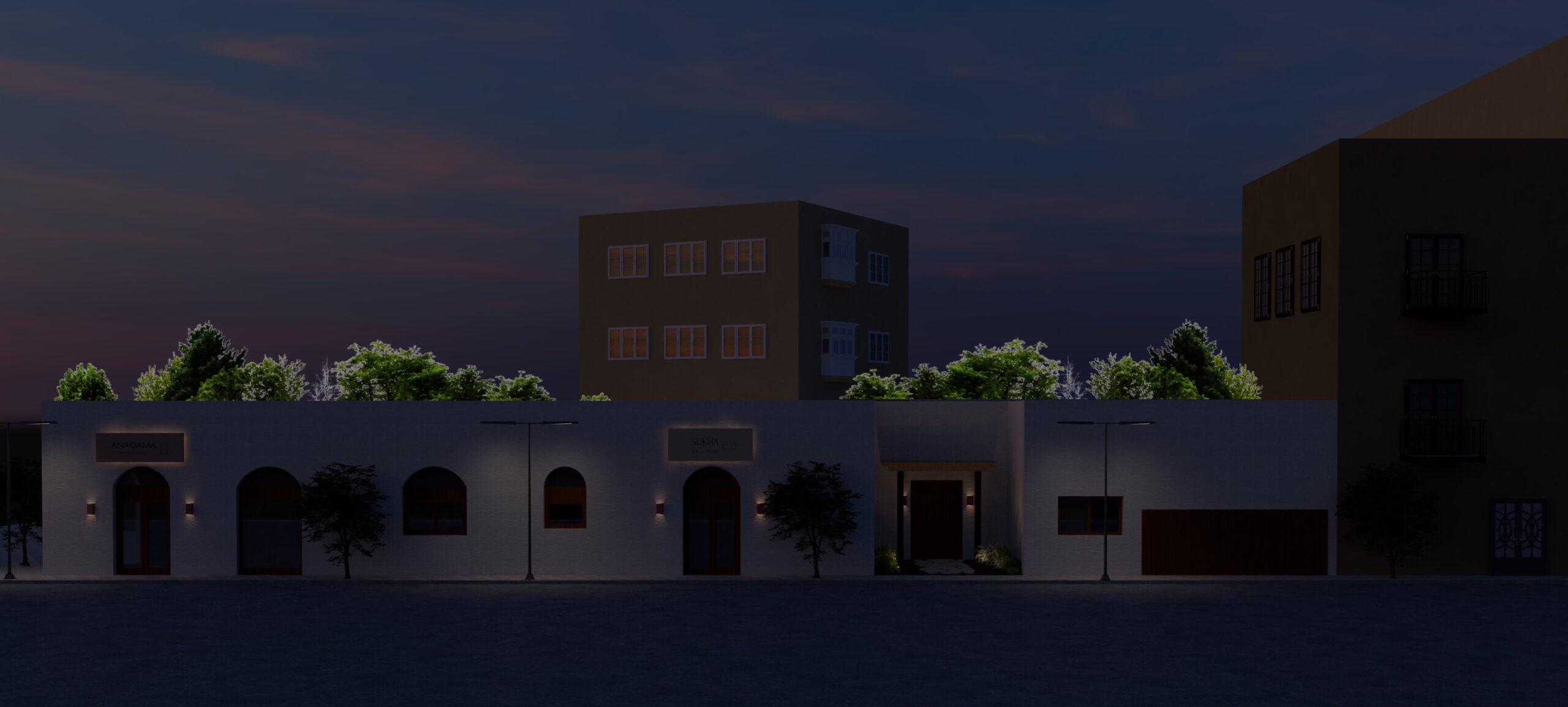 Fachada noche